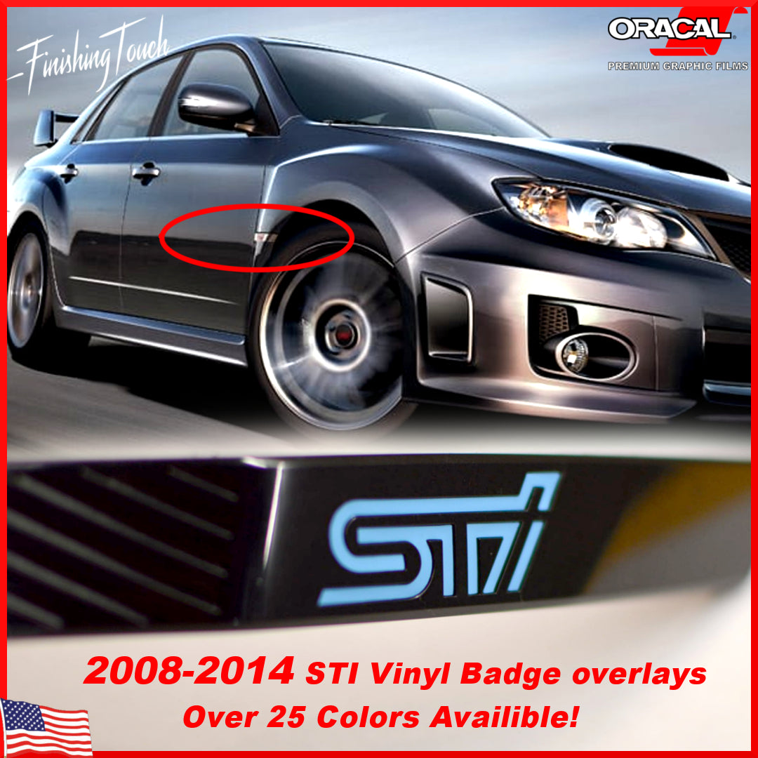 Genuine Subaru STi Door Decal - STi Subaru Technica International (93063FE030)